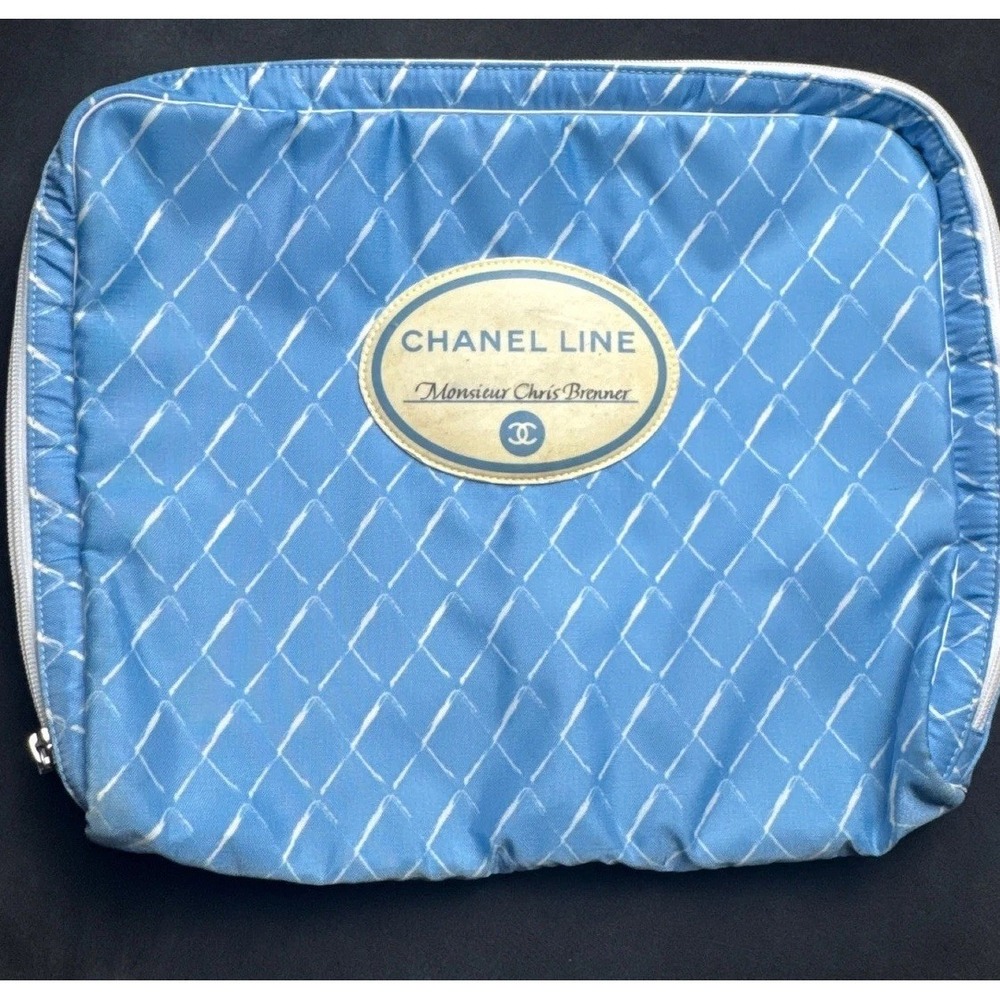 Collectible Vintage Chanel Blue Quilted Case Bag | Vogue Chris Brenner Design